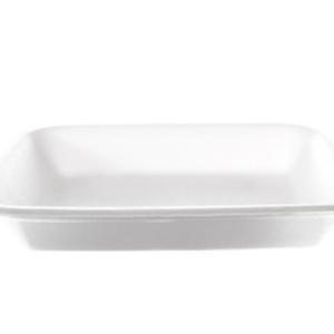 FOAM TRAY WHITE 8.25X5.75X1, 250X2