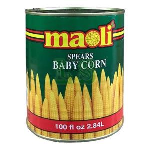 MAOLI (原枝) 玉米荀 WHOLE BABY CORN, 100OZX6