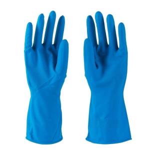 (藍)膠手套(9.5/XL 碼)BLUE RUBBER GLOVES, 12PRX1