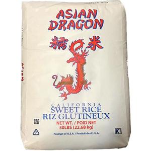 美國糯米 U.S SWEET RICE ASIAN DRAGON RICE, 50LBX1