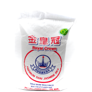 (一級) 金皇冠 (ROYAL CROWN) JASMINE RICE 香米, 15KGX1