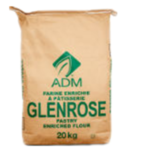 GLENROSE UNBLEACHED PASTRY FLOUR, 20KGX1